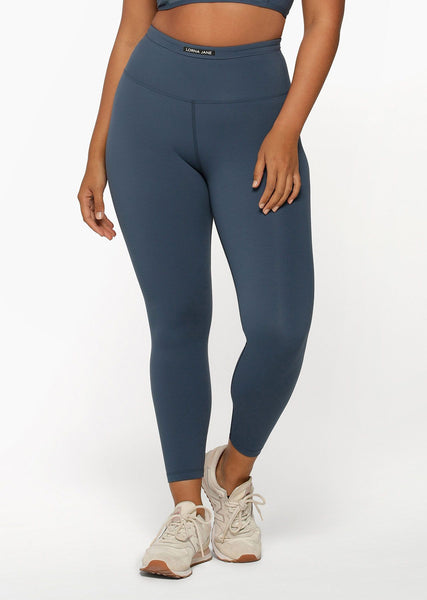 Mesh Phone Pocket Ankle Biter Legging - Pale Indigo