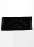 Luxe Athletic Sweat Towel Black