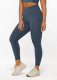 Mesh Phone Pocket Ankle Biter Legging - Pale Indigo