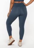 Mesh Phone Pocket Ankle Biter Legging - Pale Indigo