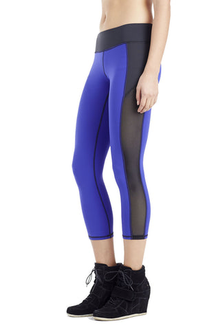 Stardust Crop Legging - Indigo / Black